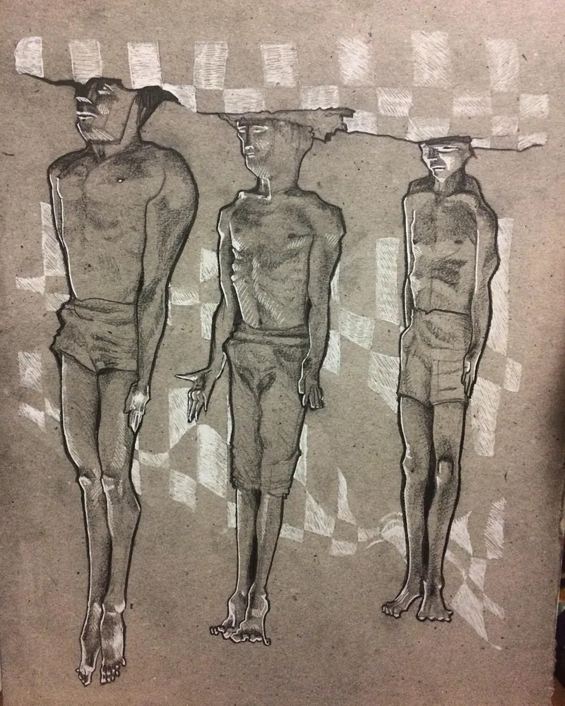 A Marcha — técnica mista